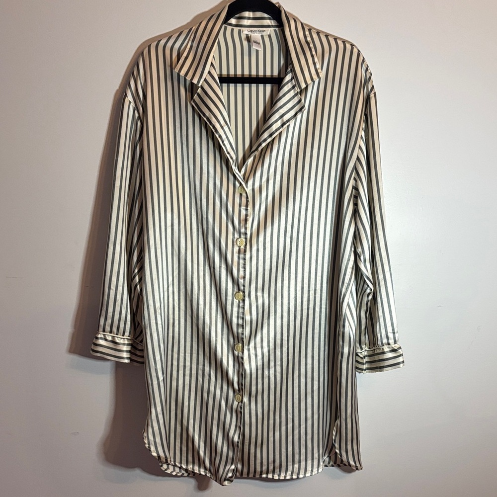 Calvin Klein long sleeve striped top